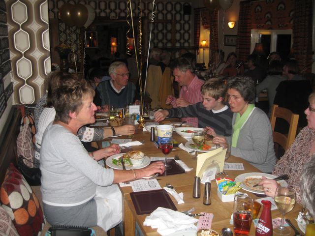 Photographs taken during the Autumn Supper in the White Lion in October 2008